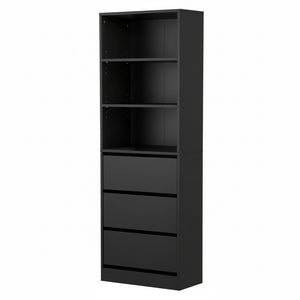 Tallboy Chest of Drawers | 3 Drawer Cabinet | Black