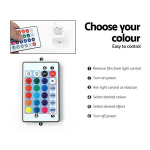 Entertainment Unit | TV Cabinet | LED | 130cm | Black | Angus