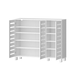 Artiss Shoe Rack Cabinet | Adjustable Shelf | Holds 30 Pairs | White