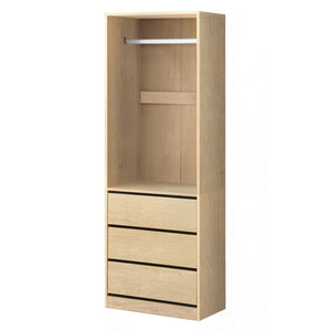 Wardrobe Closet | Clothes Storage Organiser | Pine Finish