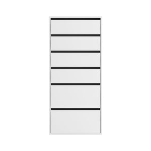 6-Drawer Chest of Drawers | Tallboy Dresser | White