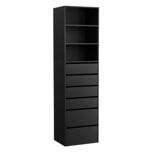 Tallboy Cabinet | 6 Drawers | Black Finish