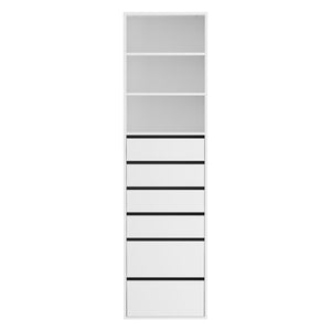 6-Drawer Chest of Drawers | Tallboy Cabinet | White