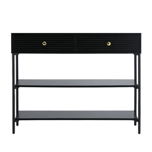 Console Table | 3 Tier Shelves | Hallway Entry Table | Black
