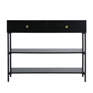Console Table | 3 Tier Shelves | Hallway Entry Table | Black