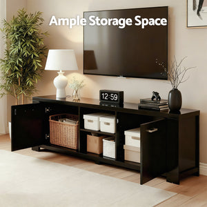 TV Cabinet | Entertainment Unit | 160cm | Black | Maxi Style