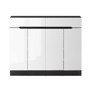 Shoe Rack Cabinet Storage | 120cm | w/Drawer | White | Lydia