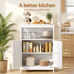 Buffet Server Cabinets | 2 Pack | Kitchen & Bathroom Storage Cupboards