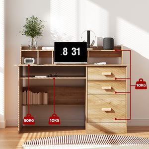 Computer Desk | Office Study Desks | Table | Shelf Drawer