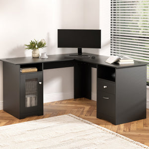 Artiss Computer Desk | L-Shaped | Home Office Study Table | With Storage
