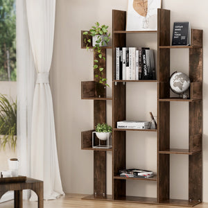Artiss Tree-Shaped Bookshelf | ROMI | Walnut