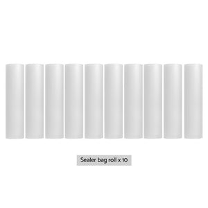 10 Rolls Food Vacuum Sealer Bags Storage Saver Heat Sealing Bag Pack 28CMX6M