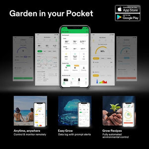 Full LED Grow Light Kit With Wi - Fi Smart Controller | 2 x 5 ft