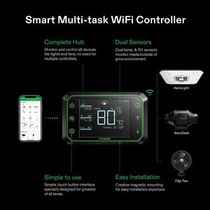 Full LED Grow Light Kit With Wi - Fi Smart Controller | 2 x 5 ft