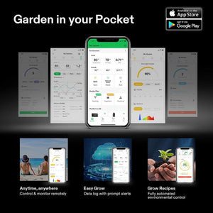 Full LED Grow Light Kit With Wi - Fi Smart Controller | 3 x 3 ft