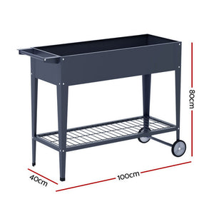 Green Fingers Garden Bed | 2X Raised | 100x40x80cm | Elevated Herb Planter Box