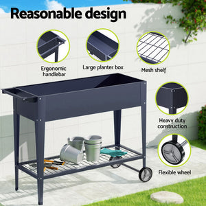 Green Fingers Garden Bed | 2X Raised | 100x40x80cm | Elevated Herb Planter Box