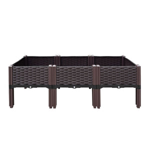 Greenfingers Garden Bed 120x40x36cm PP Planter Box Raised Container Growing Herb