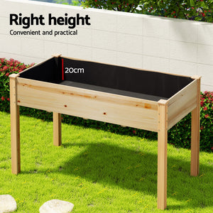 Green Fingers Raised Garden Bed | 2X Elevated | 120x60x80cm | Wooden Planter Boxes