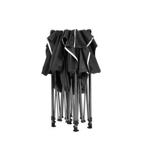 Gazebo Pop Up Marquee | 3x3m | Folding Tent | Wedding Gazebos | 500D | Black