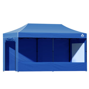 Gazebo | 3x6 | Pop Up Marquee | Folding Tent | Wedding Gazebos | Camping Outdoor Shade Canopy | Blue