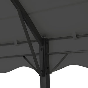 Gazebo Marquee | 4x3m | Outdoor Event Wedding Tent | Camping Party Shade | Iron Art Canopy | Grey