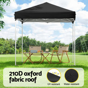 Instahut Gazebo | 2x2m | Outdoor Patio Garden Marquee Shade | Black