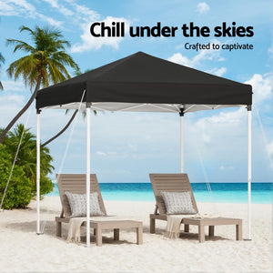 Instahut Gazebo | 2x2m | Outdoor Patio Garden Marquee Shade | Black