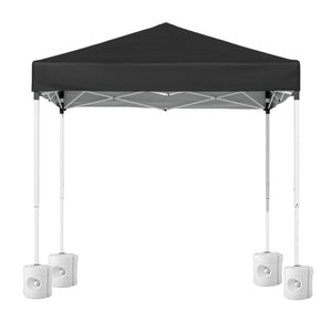 Instahut Gazebo 2x2m | Outdoor Patio Marquee Shade | Black with Base Pods