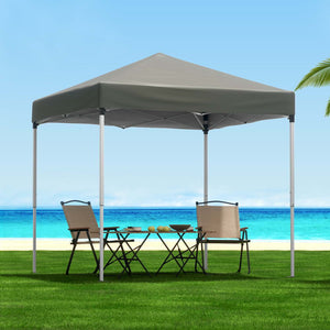 Instahut | Gazebo | 2x2m Outdoor Patio | Garden Marquee Shade | Base Pods | Grey