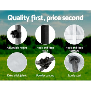 Gazebo Pop Up Marquee | 3x6m | Folding | 500D Wedding Tent Base Pod | White