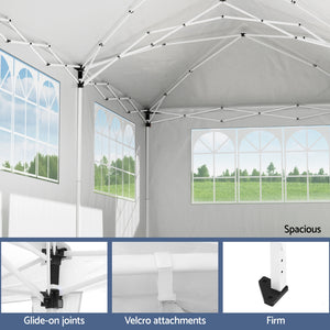 Instahut Gazebo | 3x6m | Pop Up Marquee Tent | Wedding Party Outdoor Canopy | Grey