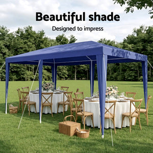 Party Marquee | 3 x 6m Outdoor Event Gazebo | Blue