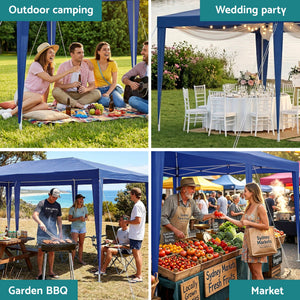 Party Marquee | 3 x 6m Outdoor Event Gazebo | Blue