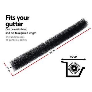 Gutter Guard Brush | 32M | 92x10cm | 36PCS | Leaf & Debris Protection