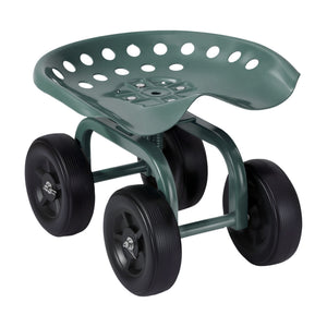 Garden Seat | 360° Swivel | Rolling Adjustable Height | Heavy Duty 150kg (Version 1)