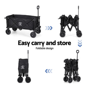 Garden Cart | With Opening Rear | Black