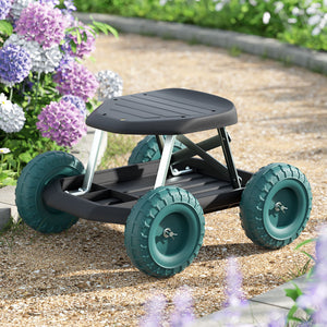 Gardeon Garden Cart | Rolling Stool with Wheels | Gardening Helper Seat | Farm Yard