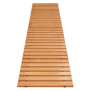 Wooden Garden Pathway | 8ft Roll-Out Walkway | Straight | Brown
