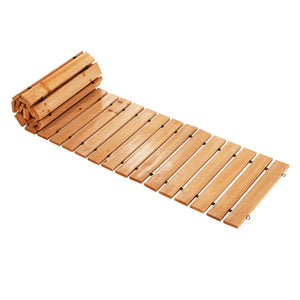 Wooden Garden Pathway | 8ft Roll-Out Walkway | Straight | Brown