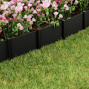 Greenfingers Garden Edging | 15CM x 10M | Border Support | Landscape Edge | Black