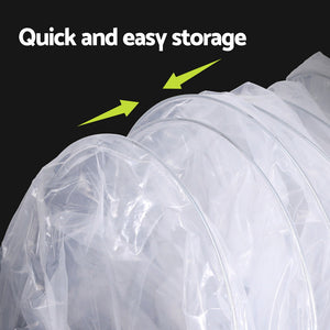 Mini Greenhouse Tunnel | 300x45x30cm | Clear PVC | Steel Frame | Portable