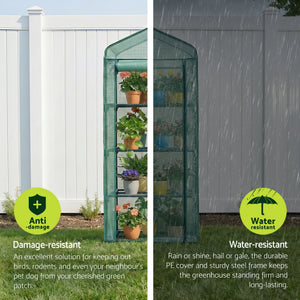 Mini Greenhouse 4 Tier | 1.6x0.7x0.5m | Garden Plant Shelter