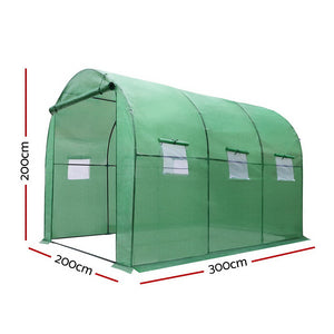 Greenfingers Greenhouse | 3x2x2M | Walk-in Green House Tunnel | Plant Garden Shed Dome