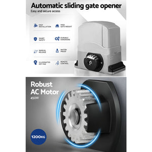 Auto Electric Sliding Gate Opener | 1200KG | 6M Rails