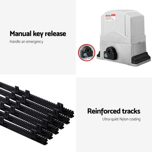 LockMaster Electric Sliding Gate Opener | 800KG | 6M Hardware Kit
