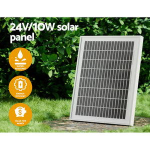 Lockmaster | Automatic Sliding Gate Opener Kit | 10W | Solar Panel Electric | 6M 600KG