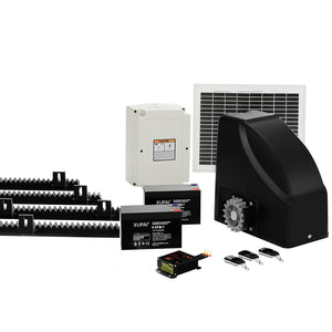 Lockmaster | Automatic Sliding Gate Opener Kit | 10W | Solar Panel Electric | 4M 600KG