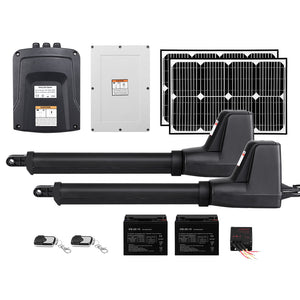 Lockmaster Dual Swing Gate Opener | 800KG | 40W Solar Panel