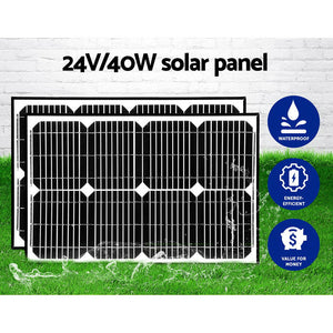 Lockmaster Dual Swing Gate Opener | 800KG | 40W Solar Panel
